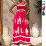 Women's dress: hot-selling beach dress for women on amazon us & aliexpress - vacation style printed bandeau dress