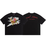 saint m t shirts  s.m cartoon series graphic crewneck pullover short sleeve t-shirt - wholesale