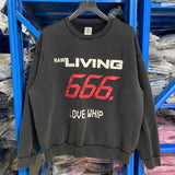 Saint m hoodie - autumn/winter s.m washed & distressed collection - crewneck pullover sweatshirt - wholesale