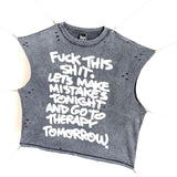 saint m t shirts  s.m. "live in the moment" limited edition pullover casual tank top - wholesale