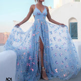 Women's dress: european and american cross-border fashion spaghetti strap sparkly banquet event elegant slimming long dress evening gown
