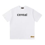 Drew house t shirt spring and summer d@ew cartoon candy pattern round neck pullover short sleeves