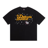 saint m t shirts  s.m discounted star pattern crew neck pullover short sleeve top