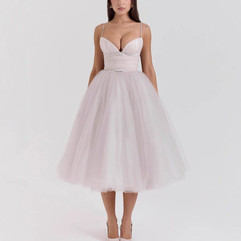 Women's dress - cross-border fashion: sexy spaghetti strap backless casual dress, ins style dress, formal gown for christmas parties and banquets