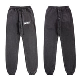 Saint m t pants - autumn/winter s.m vintage overlapping letter casual trousers