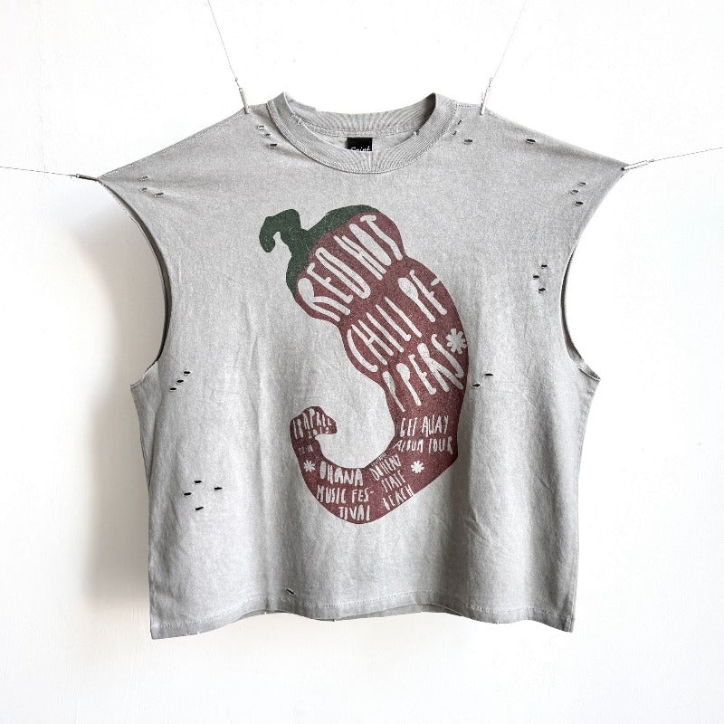 saint m t shirts  s.m. red chili band limited edition pullover casual tank top