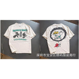 saint m t shirts  s.m cartoon series graphic crewneck pullover short sleeve t-shirt - wholesale