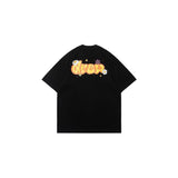 Drew house t-shirt - spring/summer d@ew floral letter crew neck pullover short sleeve