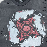 saint m t shirts  s.m collaboration series graphic print crew neck pullover short sleeve t-shirt - wholesale