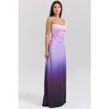Women's dress: european and american cross-border sexy camisole dress, slim-fit backless maxi dress, women's summer evening gown