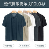 Summer new arrival: popular mesh comfort men's polo shirt - custom golf breathable short sleeve polo shirt for men