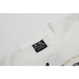 saint m t shirts  s.m character & letter graphic crew neck pullover short sleeve t-shirt - wholesale