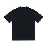 saint m t shirts  s.m character & letter graphic crew neck short sleeve tee