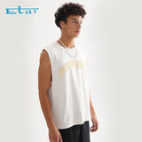 Etai men's clothing casual streetwear men's tank top high-quality loose fit tank top 100% cotton sleeveless men's t-shirt