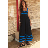 Women's dress - cross-border amazon - european & american fashion - high-end spring/summer - spaghetti strap maxi dress - printed long dress - women's