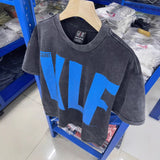 saint m t shirts  s.m letter print crew neck pullover short sleeve top - wholesale