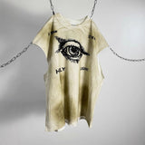 saint m t shirts  s.m devil's eye graphic crew neck short sleeve t-shirt - wholesale