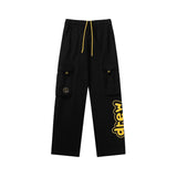 Drew house pants autumn winter d@ew embroider smiley casual workwearpants