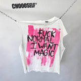 saint m t shirts  s.m limited edition letter graphic crew neck pullover tank top - wholesale