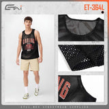 Etai men's apparel trendy brand athletic mesh loose tank top - high-quality summer breathable casual vest
