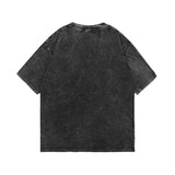 Drew house t-shirt - spring/summer collection - d@ew smiley face letter graphic - washed & distressed short sleeve - wholesale