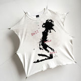 saint m t shirts  s.m letter graphic limited edition pullover casual tank top - wholesale