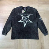 Saint m hoodie - autumn/winter s.m. skull band graphic crewneck pullover long sleeve - wholesale