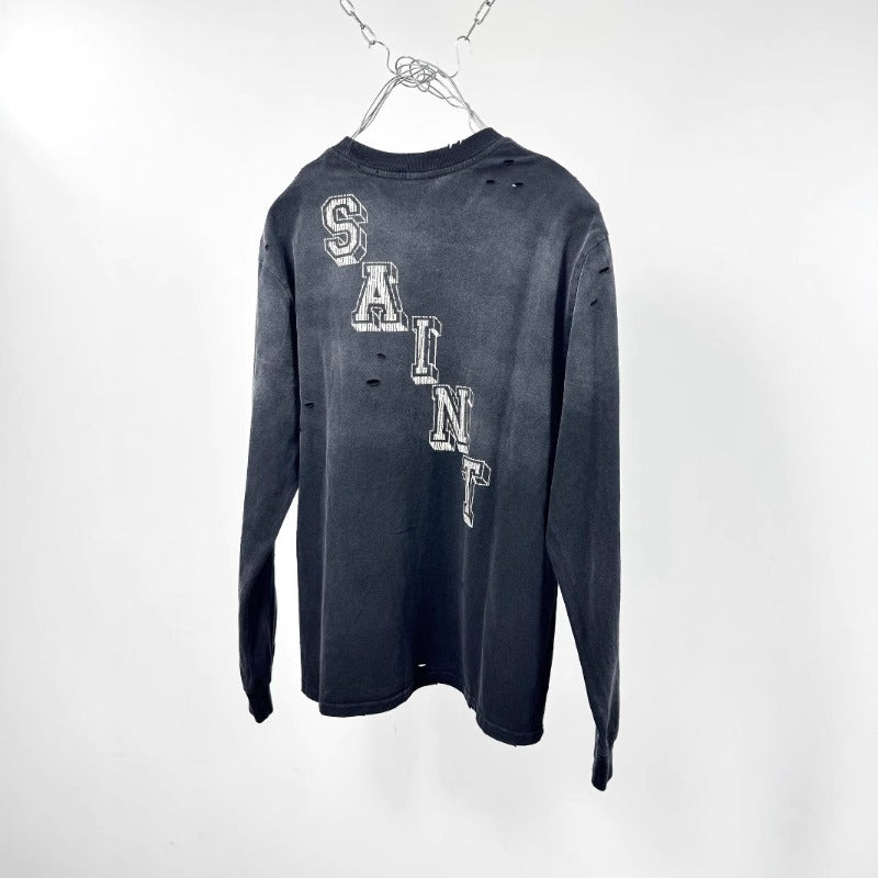 Saint m hoodie - spring/autumn collection - s.m little angel limited edition graphic crewneck pullover long sleeve