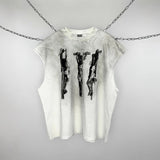 saint m t shirts  s.m character print limited edition pullover casual tank top - wholesale
