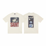 saint m t shirts  s.m. astronaut graphic crew neck short sleeve tee