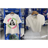 saint m t shirts  s.m cartoon print crew neck pullover short sleeve top - wholesale