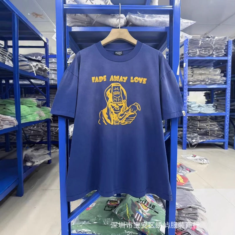 saint m t shirts  s.m collaboration graphic crewneck t-shirt - wholesale