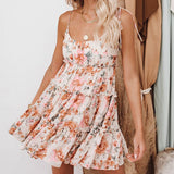 Women's dress - amazon fashion: european & american style - spring/summer floral print sundress - french & european style