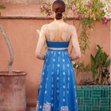 Women's dress - european & american style, cross-border e-commerce, aliexpress & independent website, sexy spaghetti strap, graffiti polyester print, maxi swing dress for women