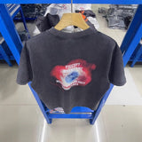 saint m t shirts  s.m instant elimination pattern crew neck pullover short sleeve one-piece wholesale