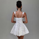 Women's dress: new european and american sexy women's clothing, lace patchwork hot girl camisole dress, slim-fit backless mini dress