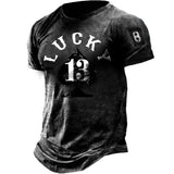 Man T Shirt Summer Youth Cotton Black T-shirt