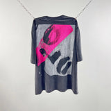 saint m t shirts  s.m. face letter graphic crew neck pullover short sleeve t-shirt - wholesale