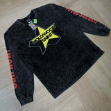 Saint m hoodie - spring/autumn - s.m - star & letter graphic - crew neck pullover - long sleeve
