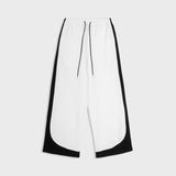 Etai men's clothing | trendy color block oversized tracksuit set - men's casual high neck jacket & wide leg pants - spring/autumn outfit