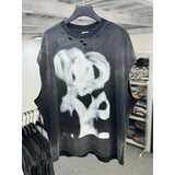 saint m t shirts  s.m. alien graphic crewneck pullover tank top