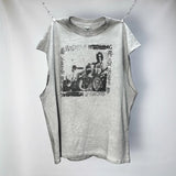 saint m t shirts  s.m collaboration band graphic crew neck short sleeve t-shirt - wholesale
