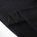 saint m t shirts  s.m. washed & distressed solid color heavyweight short-sleeve tee with a small neckline