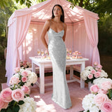 Women's dress - bestselling sexy spaghetti strap backless bodycon sequin maxi dress for women - perfect for independent stores, aliexpress, and amazon