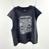 saint m t shirts  s.m skull letter crewneck pullover casual tank top - wholesale