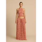 Women's dress: spring/summer european and american fashion sexy backless halter tie-up lace vest long dress set