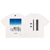 saint m t shirts  s.m vintage high street casual crew neck pullover short sleeve tee - wholesale