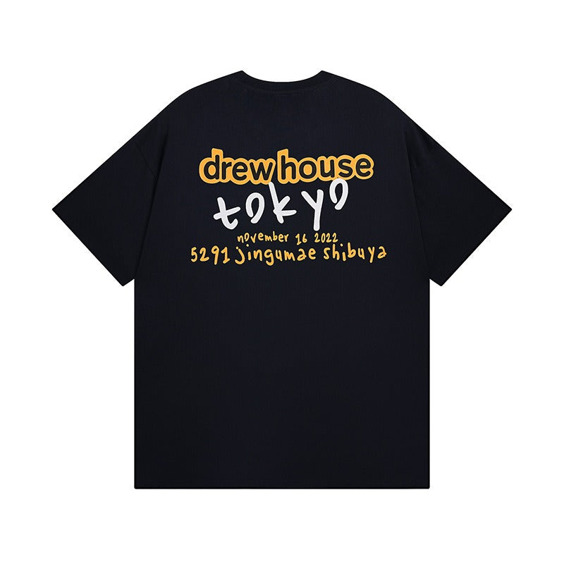 Drew house t-shirt - spring/summer d@ew tokyo exclusive graphic crew neck short sleeve