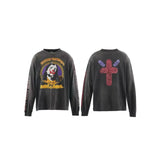 Saint m hoodie - spring/autumn s.m vintage clown graphic crewneck pullover long sleeve - wholesale