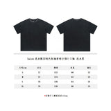 saint m t shirts  s.m. washed & distressed solid color heavyweight short-sleeve tee with a small neckline